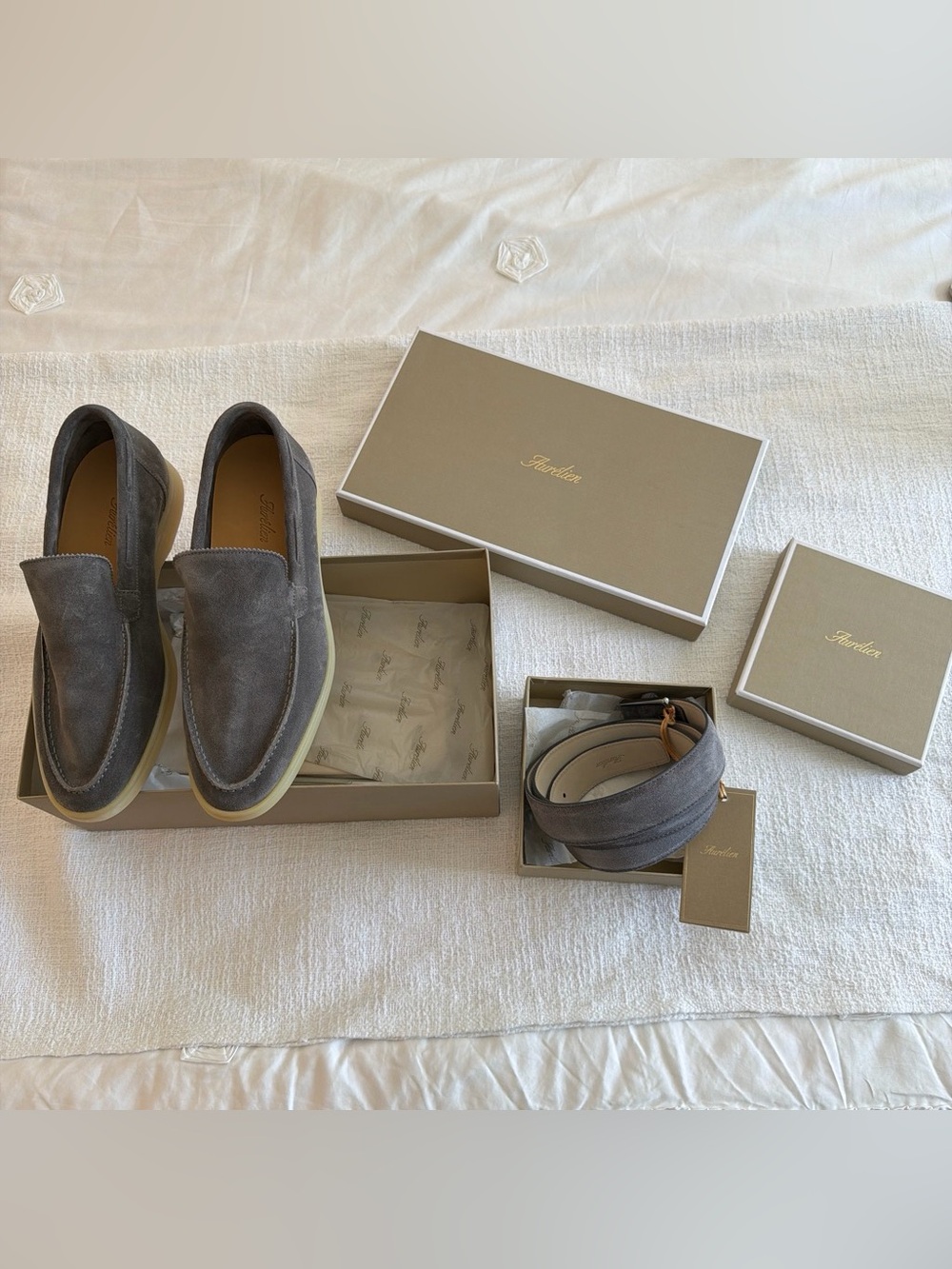 Men’s Grey Aurelien Suede Loafer